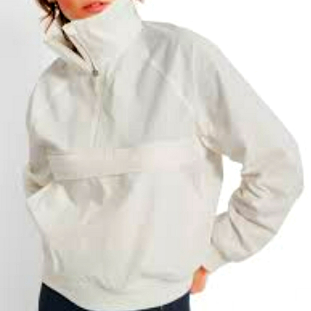 Banana Republic white rain passport jacket windbreaker size L